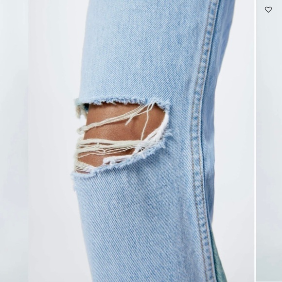 RE/DONE High Rise Loose in Bleach Destroy New With Tags Size 26 - Picture 5 of 14